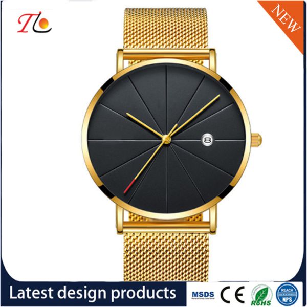 PU Leather Fashion Men Wrist Watch Quartz Watch PU Strap Circular Dial Fashion Watch