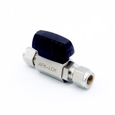 Low Pressure 1000PSI compression fitting Double Ferrule Union Ball Valve