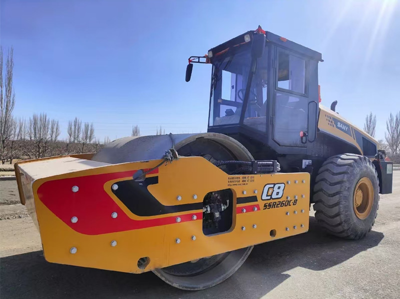 Использованная 36000KG Sany вибрационная дорожная уплотнительная машина однобарабанная дорожная ролик цена