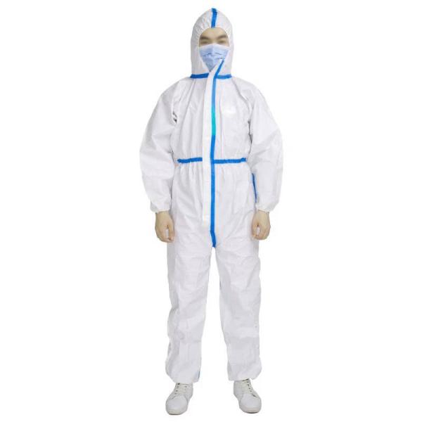 Chemical Medical Protective Clothing , Non Woven Disposable Protective Coveralls