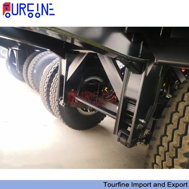 60 Ton Side Wall Semi Trailer 4 Axle for Container and General Cargo Transport