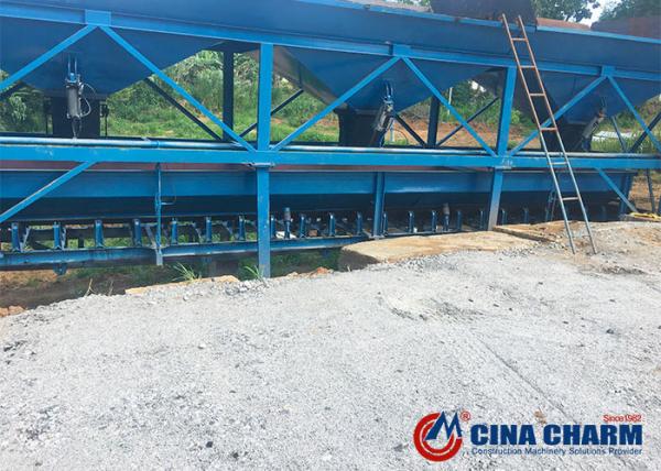 Estação de mistura concreta da produtividade pequena com sistema de controlo central