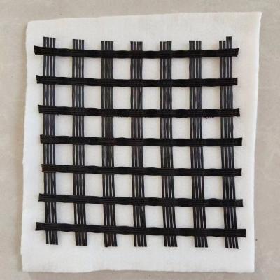 Roadbridge Civil Engineering Composite Geogrid With Fiberglass Geogrid And Geotextile