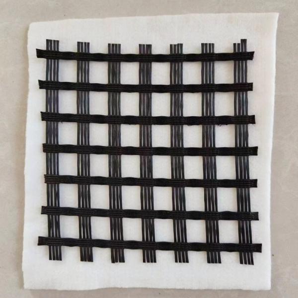 Roadbridge Civil Engineering Composite Geogrid With Fiberglass Geogrid And Geotextile