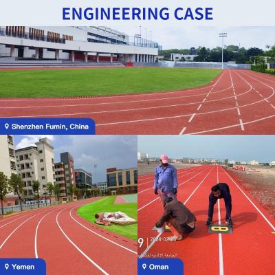 13mm Hybrid Plastic Running Track Eco-Friendly PU And EPDM Granules Wear-Resistant Anti-Aging IAAF-Compliant For Schools Easy Installation
