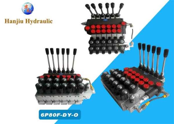 80 Liter Monoblock Valve 6p80 Six Spools G 1/2 Open Center Spool