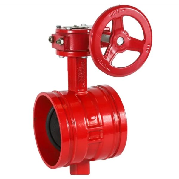 ANSI Grooved End ductile iron butterfly valve