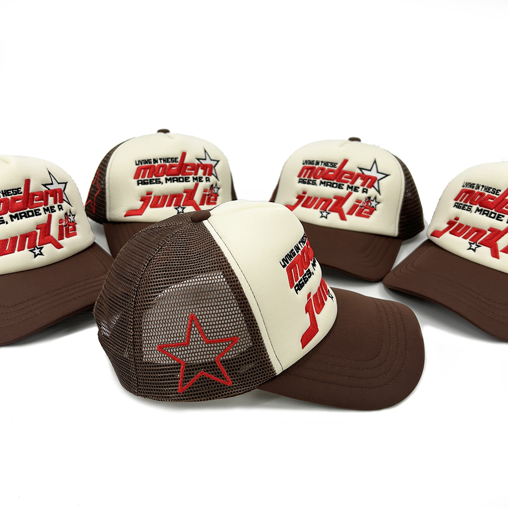 Full Version Embroidery 5 Panel Trucker Caps with Custom Logo