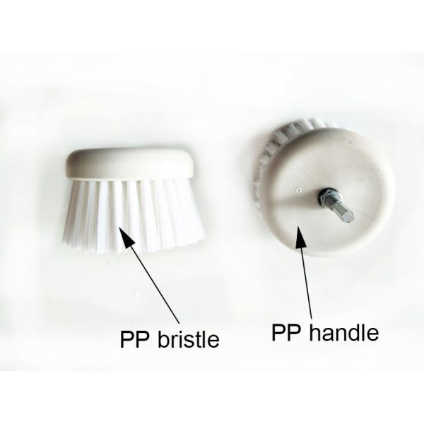 7 см электрическая сверла чистка щетка набор белый Бристл ПП проволока
