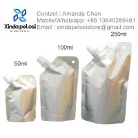 Bolsa de folia de alumínio embalagem de alimentos customização stand up pouch para bebidas de leite chá de leite gelatina chá