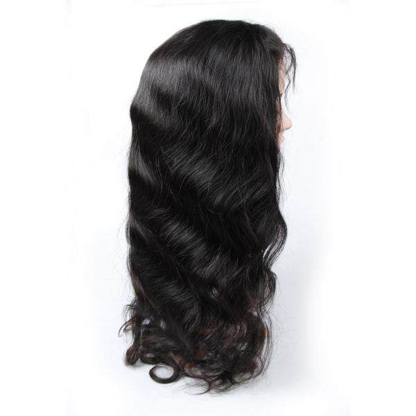 Body Wave Full Lace Human Hair Wigs , Virgin Brazilian Remy Human Hair Full Lace Wig