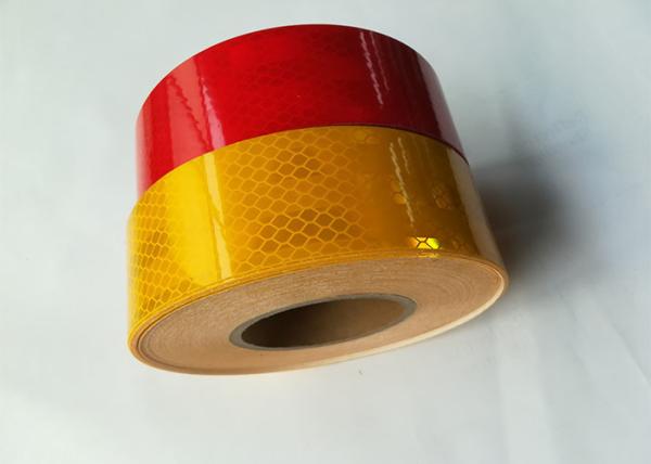 Trailer Fluorescent Safety Tape For Stairs Vehicles Warning White Yellow Colored