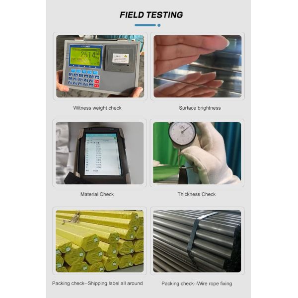 Tuyau en acier inoxydable de diamètre extérieur de 25 mm 631 630 miroir poli austénitique