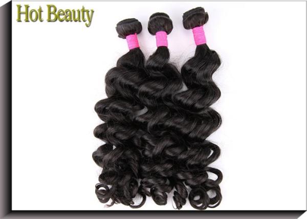12 Inch Brazilian Virgin Human Hair Bundles Deep Weft 14 16 6A Grade