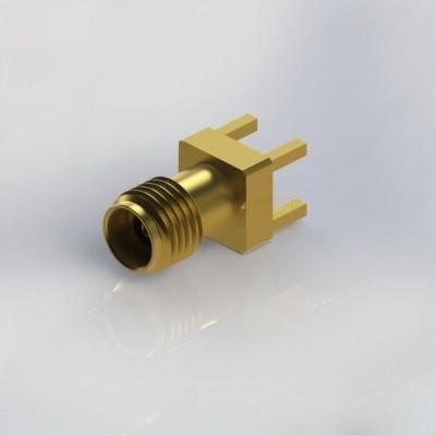 2,92 conector coaxial fêmea do RF através do furo 40GHz Amphenol 1521-60210