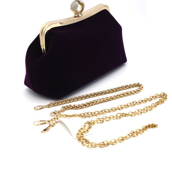 Flora Diamond Black Evening Clutches For Weddings 23cm×9cm×16cm