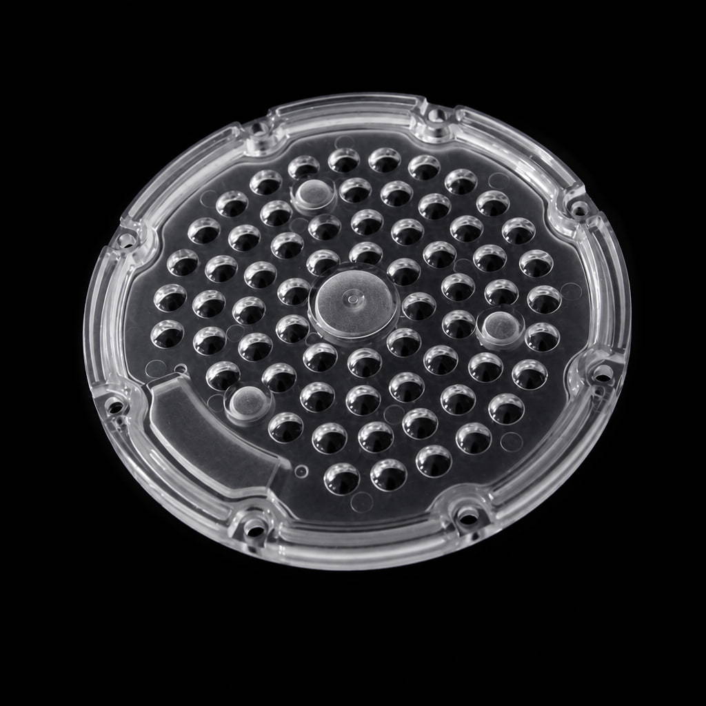 120 Degree 64-in-1 3030 LED High Bay Lens 110mm PC Optical Lens for UFO High Bay Light