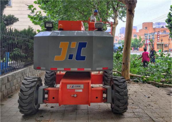 Mobile Electric Articulating Boom Lift Self Propelled Horizontally Extend