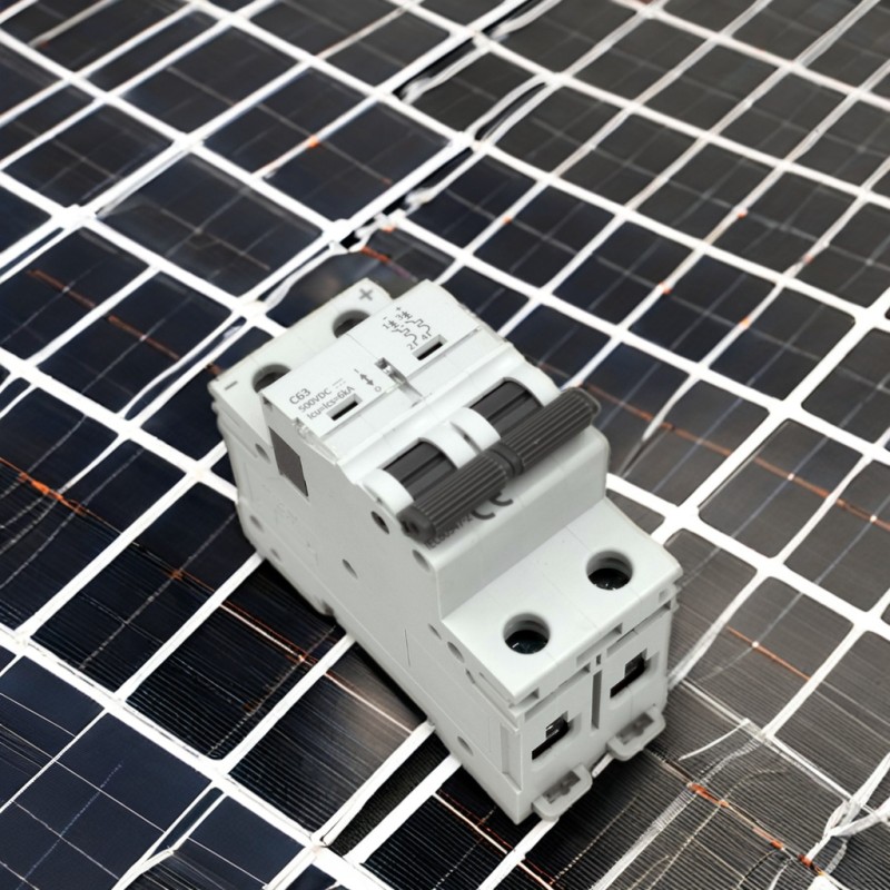 2P 500V DC Miniature Circuit Breaker for Solar PV System IP20 Curve 6A 10A 16A 20A 25A 32A 40A 50A 63A MCB Series