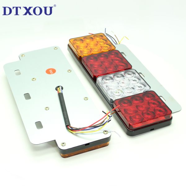 Easy Installation 12v 24v Leds Amber Red Blue White Color Iron Plate Trucks/trailer Side Marker & Down Corner Light