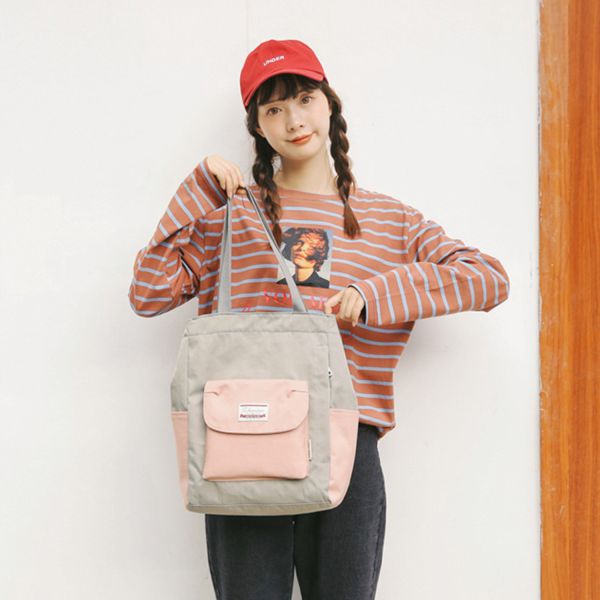 Canvas bag simple single-shoulder cloth bag Korean version of harajuku ulzzang Japanese students art handbag fashion bag