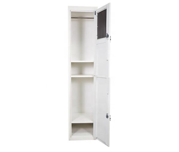 2 Doors Metal Locker Cabinet Vertical Standing With Hanger