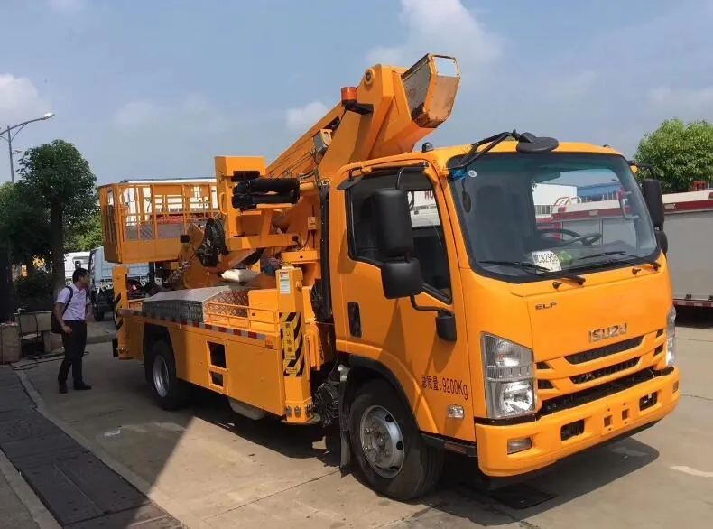 18m 20m 22m Telescopic Boom Man Lifts Truck Mounted Diesel Fuel
