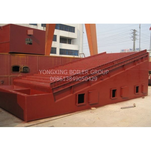 Horizontal Double Drum Reciprocating Grate Anthracite Steam Boiler 8 Ton /1.6MPa
