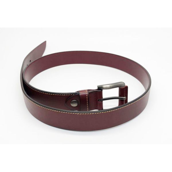 Ширина кожаного пояса 3.8cm неподдельных людей случайная с шить цвета контраста