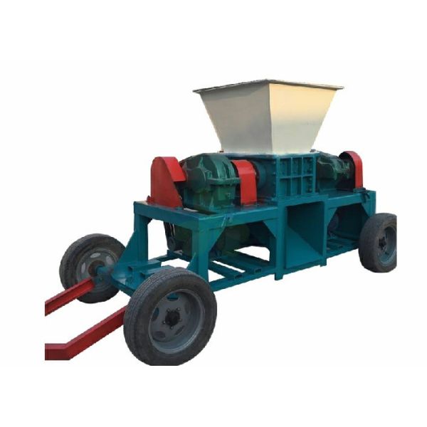 Mobile Scrap Metal Shredder / Waste Tyre Shredder Machine Silent Design