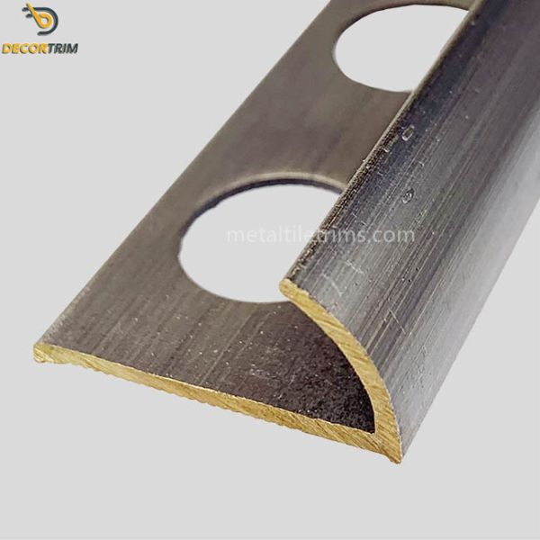 Mill Finish Brass Tile Trim For Ceramic Edging Protection 2500mm Length