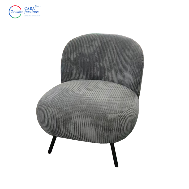 Customize Home Balcony Furniture Fabric Material Armless Grey Sofa Chair For Living Room Fabric Sofa