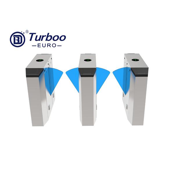 Sistema biométrico do controle de acesso do torniquete retrátil durável da barreira da aleta