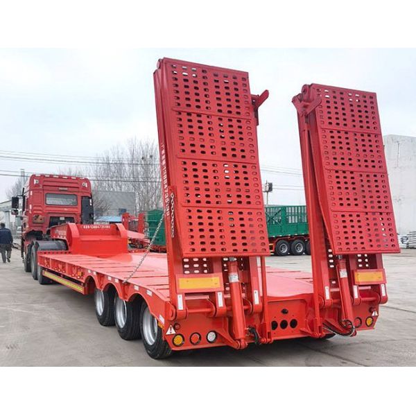 40ft 45ft перевозят Semi цапфы на грузовиках тормоза 2-4 ABS трейлера низкий уровень кладет Semi трейлер в постель