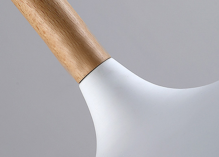 White / Black 32*23cm Nordic Aluminum Modern Wood Ceiling Light