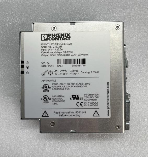 2320238 Phoenix QUINT UPS 24DC 24DC 20 Uninterruptible Power Supply