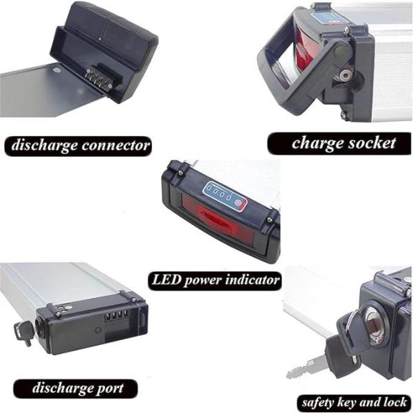 Ebike replacement battery 36/48V 13S4P 10S5P Electric Bicycle Lithium Battery with USB Port for 1000W Motor
