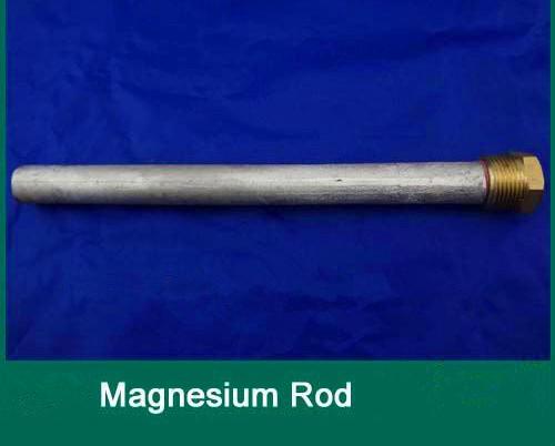 Extruded Water Heater Magnesium Anode Rod 20mm Thickness With 20mm BSB Thread