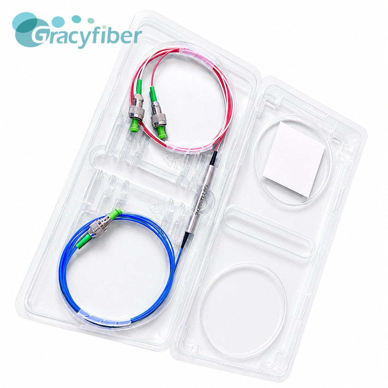 1650nm 3 Port Fiber Optic Circulator Polarization Insensitive P Grade High Isolation Low Loss with FC APC and FC PC Connectors