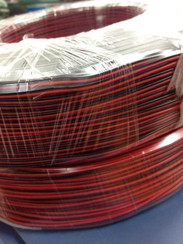 2 Core Parallel Audio Flat Cable UL2468 PVC Insulated Copper Red and Black Electric Speaker Cable