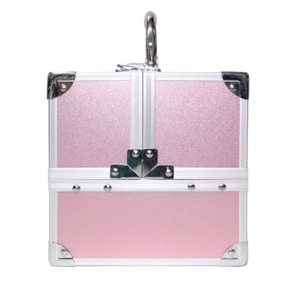 Light Weight Aluminum Cosmetic Cases, Red Lining Small Aluminum Cosmetic Vanity Case