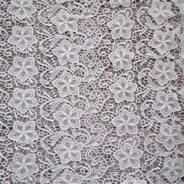 Tela solúvel em água do laço da flor pela rapidez alta da jarda para vestidos das mulheres
