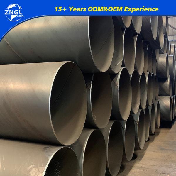Tubes en acier galvanisé SSAW 609 mm Tubes en acier au carbone pour pipelines de pétrole et de gaz