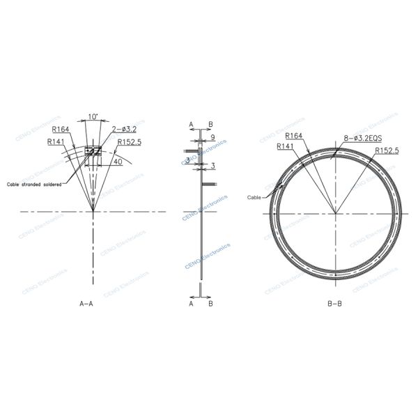 Pancake Slip Ring with PCB-style electric power and signal for robot arms