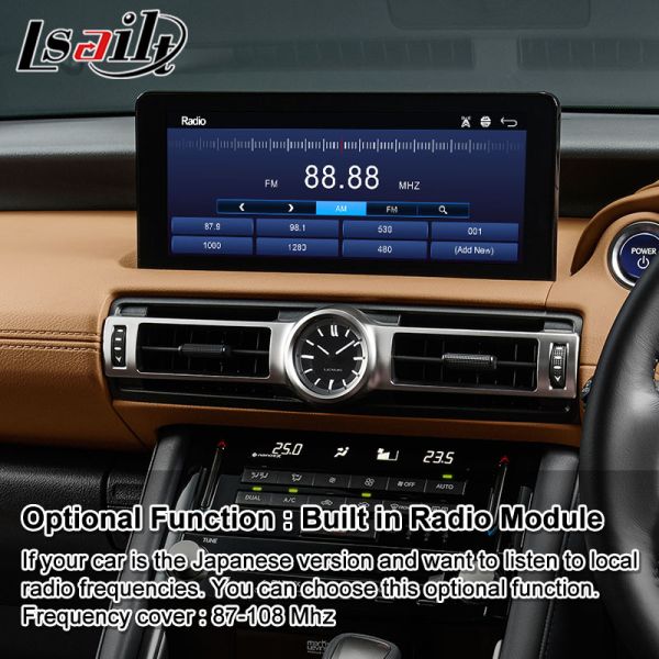 El interfaz video de Lsailt Android para Lexus ES 300h 500 300 el deporte 2020-2023 de 350 F con Carplay