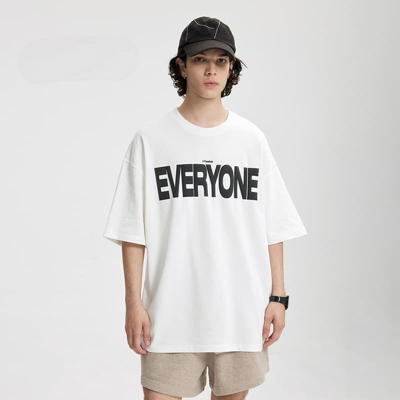 Custom Oversized Graphic Puff Print T-Shirt for Streetwear Brands