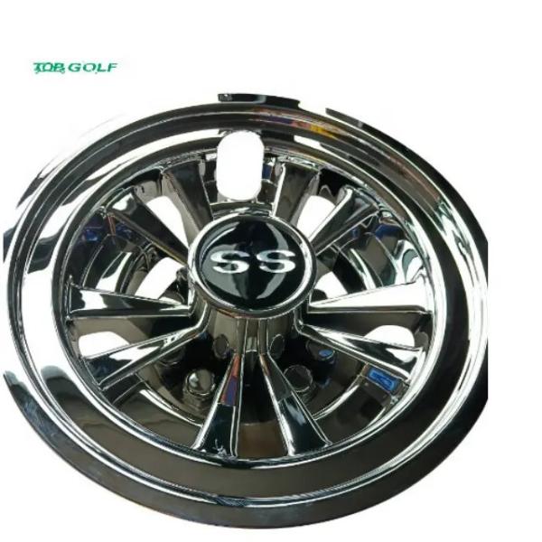 Finir en aluminium de Chrome électrique et enjoliveur 8inch de chariot de golf de gaz