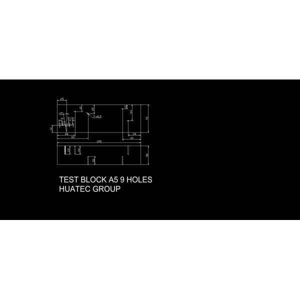 Блоки тарировки углерода стальные A5 BS2704 ультразвуковые