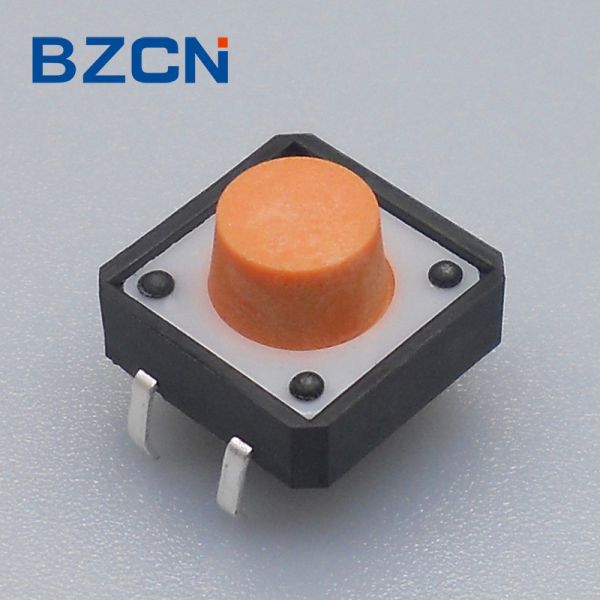 Orange Button Blue House Silent Tactile Switch 160 ± 50 , 260 ± 50 Gram Force