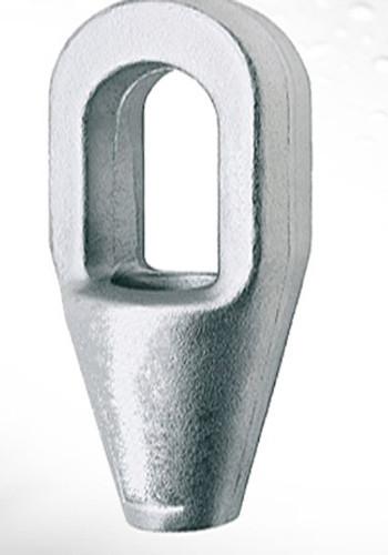 G417 Wire Rope Grooved Closed Spelter Socket Hot DIP Galvanized